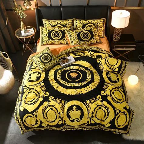 fake versace bed set|Versace style bedroom set.